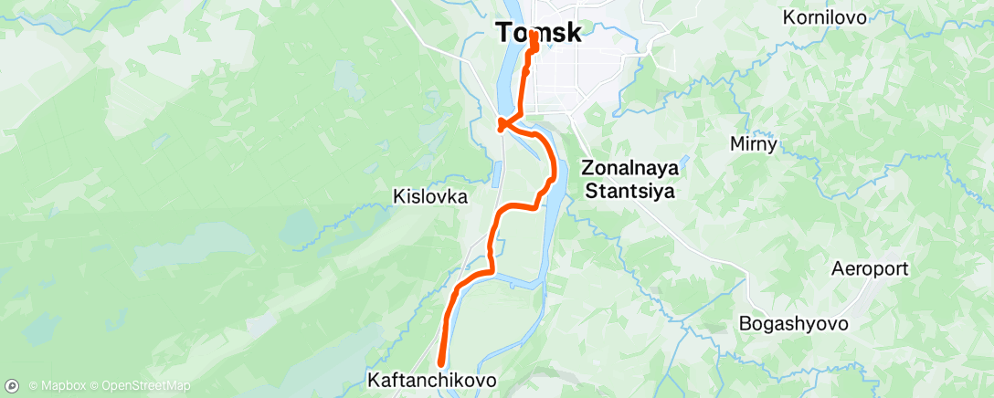 Map of the activity, Afternoon Ride