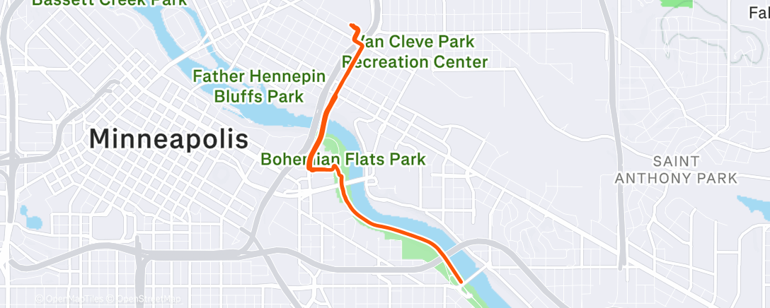 Map of the activity, RUN NORTH Meet-up no. III