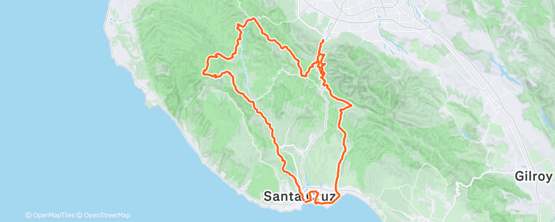 Map of the activity, Morning Ride