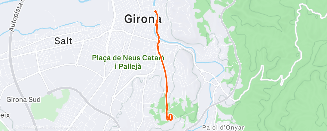 Map of the activity, 12x400