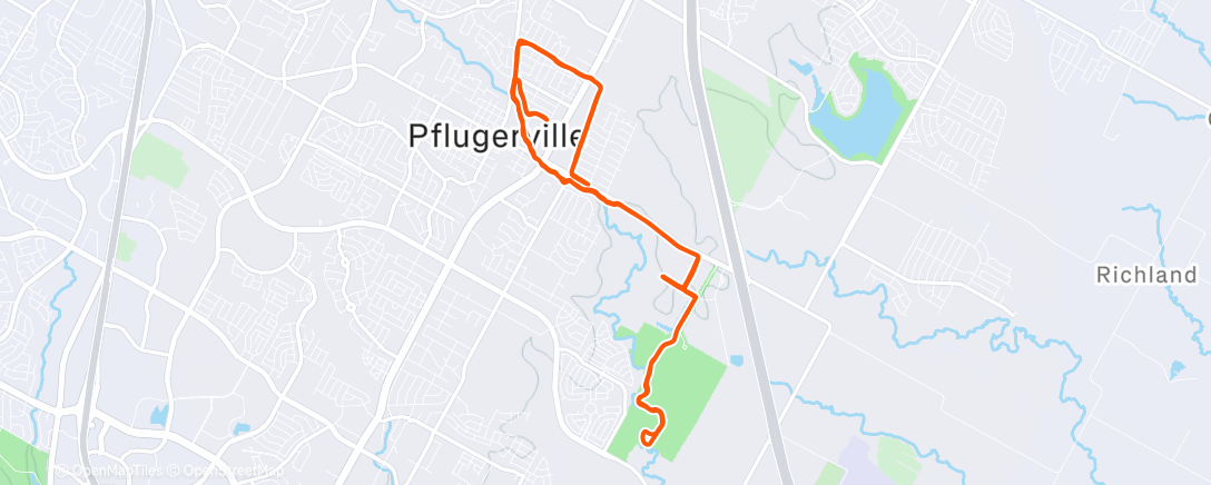 Map of the activity, Morning Ride