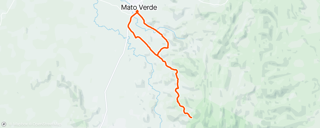 Map of the activity, Pedalada de mountain bike vespertina