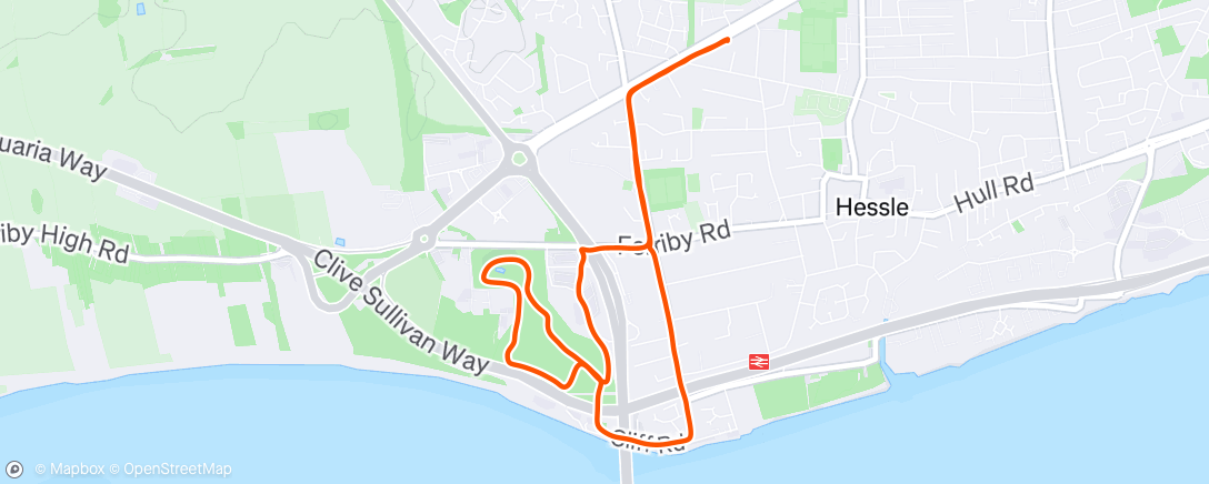Map of the activity, Morning Run