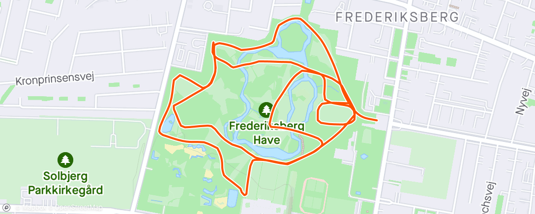 Map of the activity, Morning Run