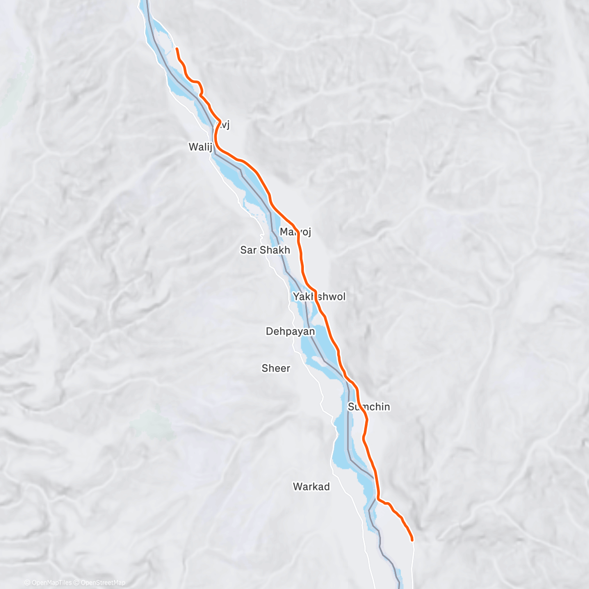 Map of the activity, ROUVY - Wakhan Valley, Ishkashim - Khorog | Tajikistan