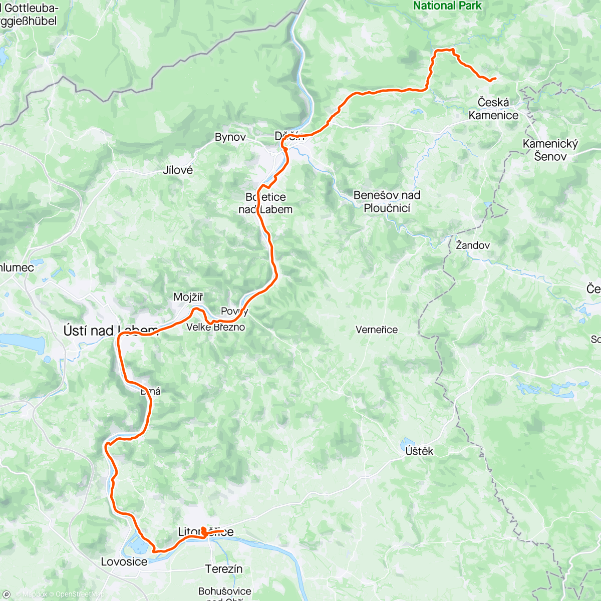 Mapa da atividade, Rowerowa majówka 2024. Dzień 4.