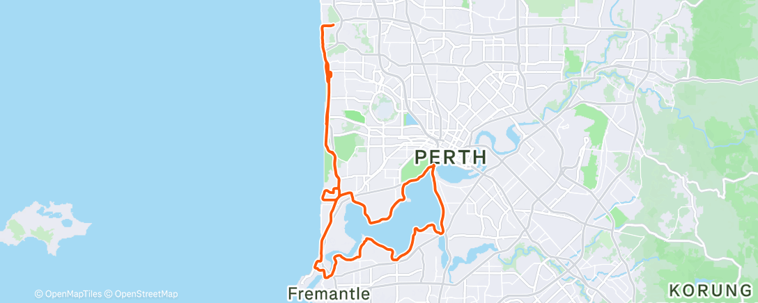 Map of the activity, Morning Ride