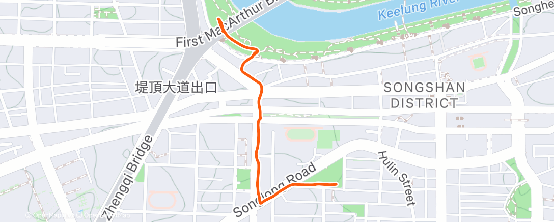 Карта физической активности (Evening Run)