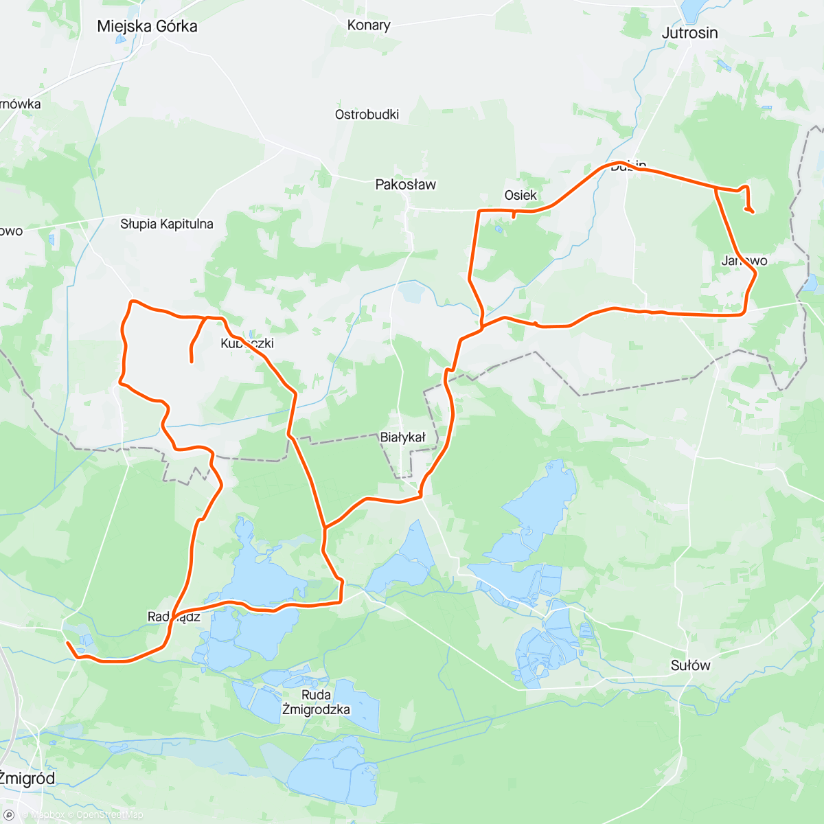 Map of the activity, ⛅ Dolina Baryczy