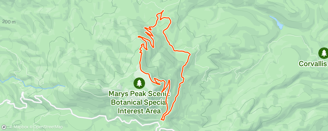 Map of the activity, Afternoon Ride