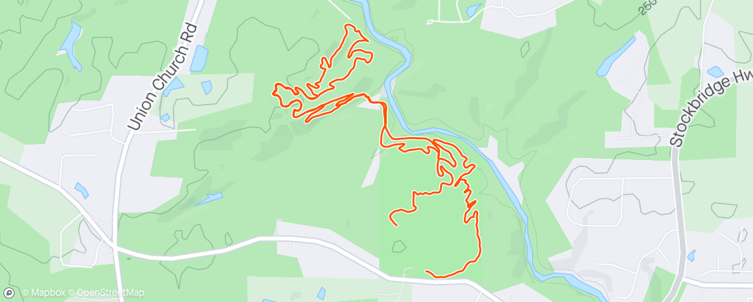Map of the activity, First ride in a while.