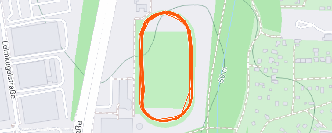 Map of the activity, Abendlauf