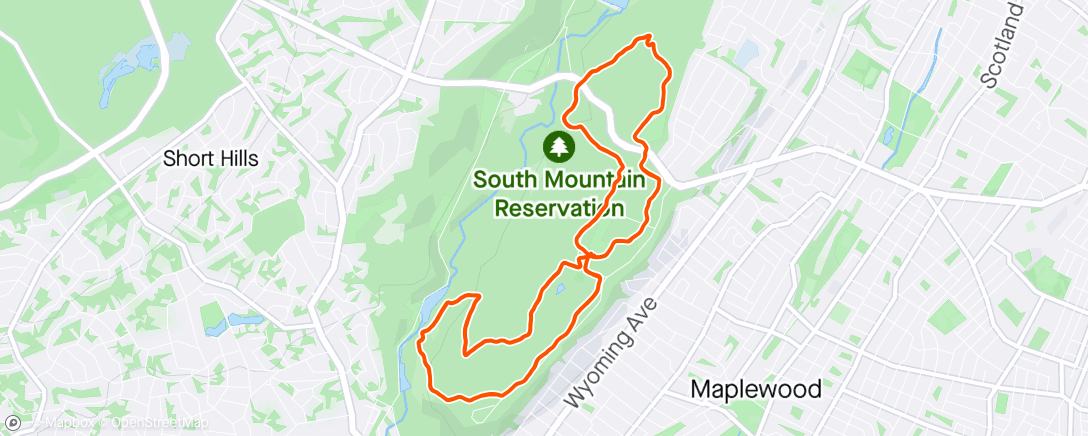 Map of the activity, Morning Run