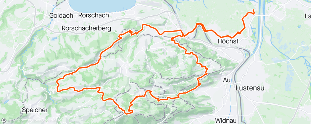 Map of the activity, Mittagsradfahrt
