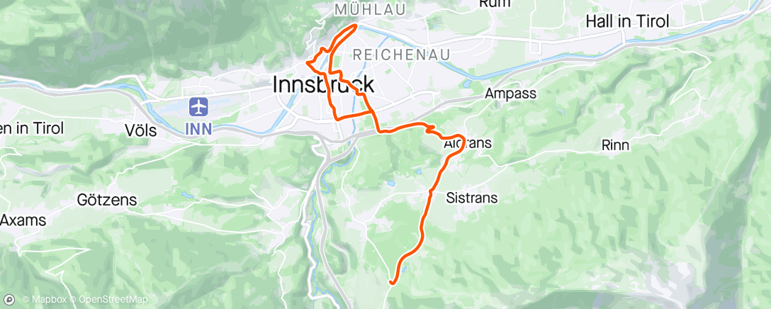 Map of the activity, Zwift - Group Ride: GRIT - HARD TRUTH (B) on Innsbruck KOM After Party in Innsbruck