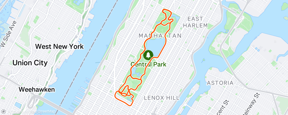 Map of the activity, Zwift - Zwift Academy Road: Workout 1 | Aerobic Conditioning in New York