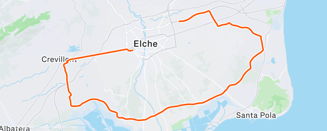 Карта физической активности (Bicicleta por la mañana)