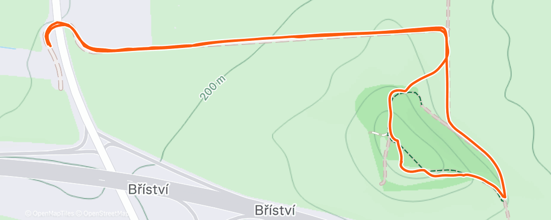 Map of the activity, Afternoon Walk