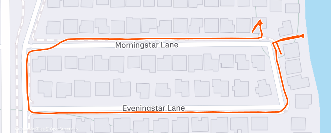 Map of the activity, Morning Walk