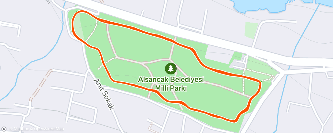 Map of the activity, Morning Run