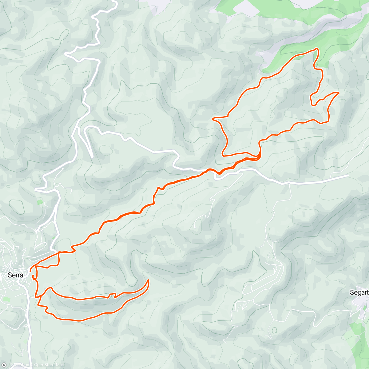 Carte de l'activité Carrera de montaña matutina
