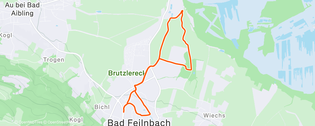 Карта физической активности (Afternoon Run)