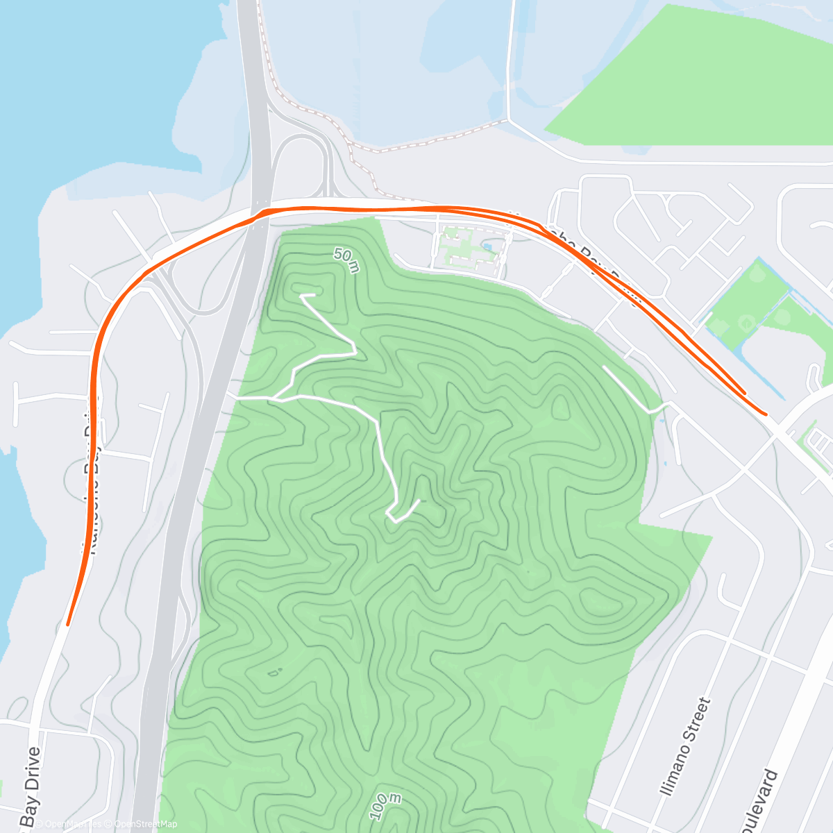 Map of the activity, Morning Run
