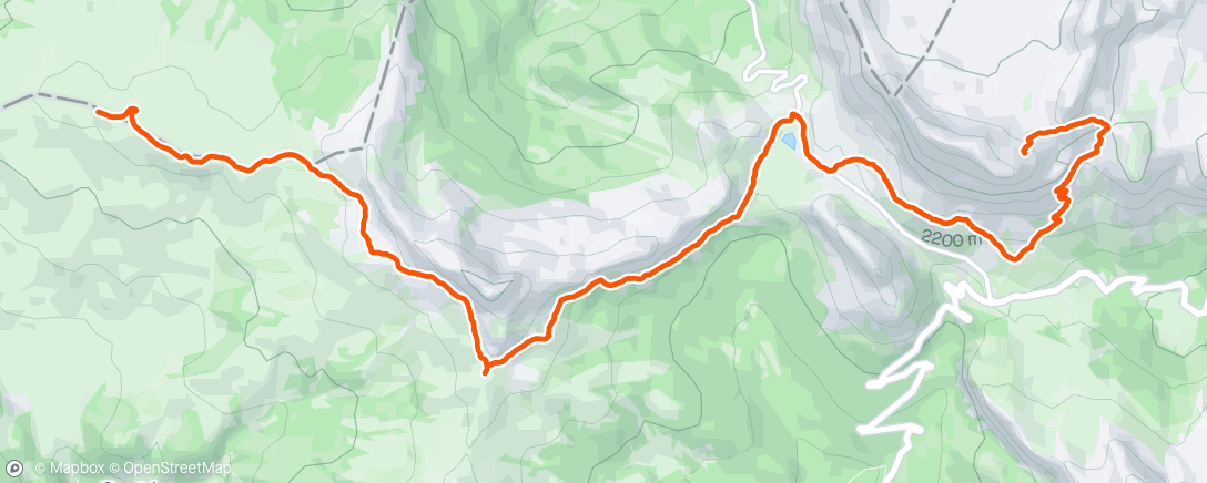 Map of the activity, Dolomites Day 3