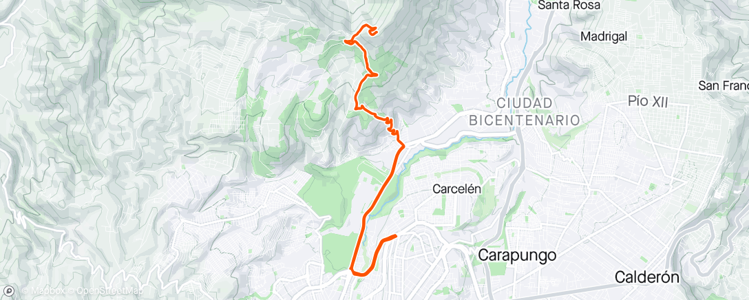 Map of the activity, Casitagua