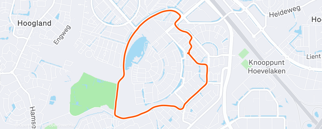 Mapa de la actividad (Avondwandeling met Janine)