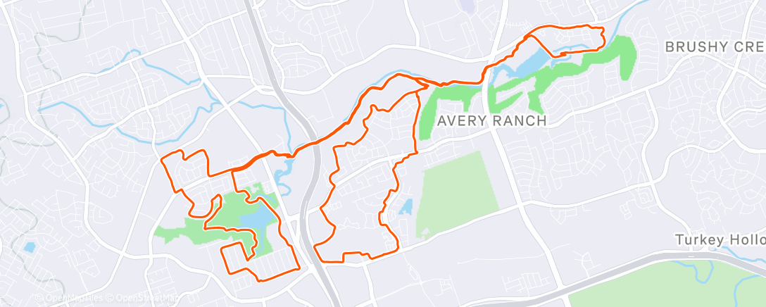 Карта физической активности (Afternoon Ride)