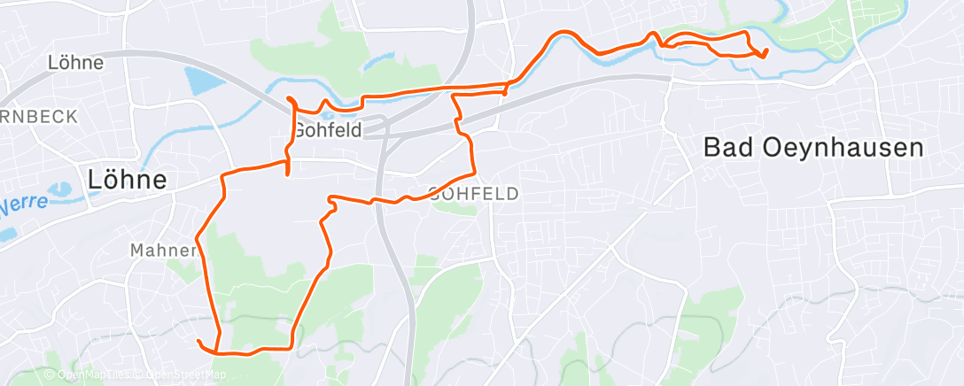 Map of the activity, Xmas 25-4