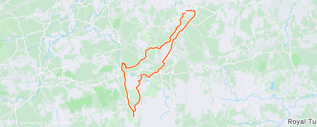 Map of the activity, Morning Ride