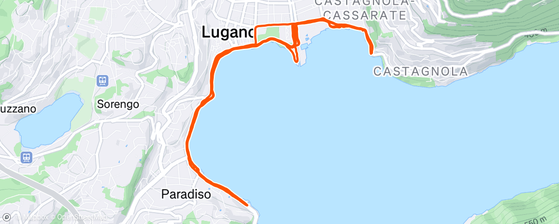Map of the activity, Morning Run