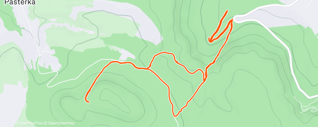 Map of the activity, Lunch Run