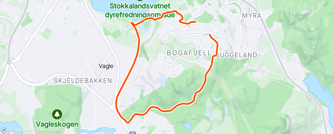 Mappa dell'attività Møkka rygg