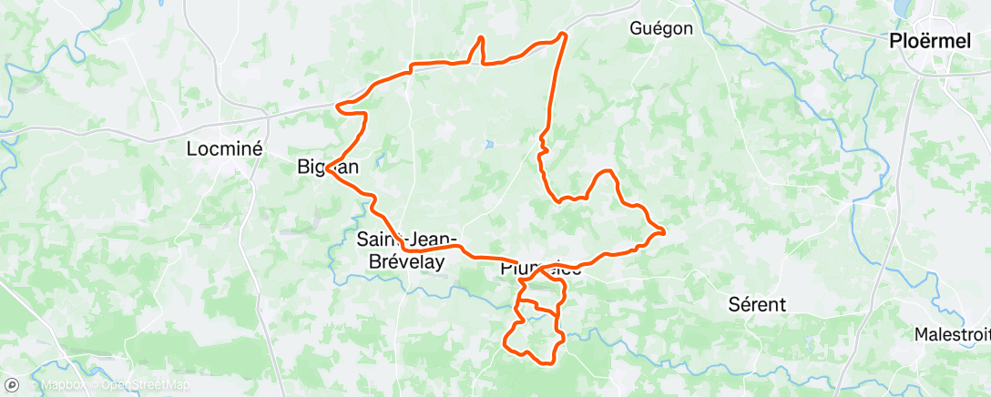 Map of the activity, GP Morbihan