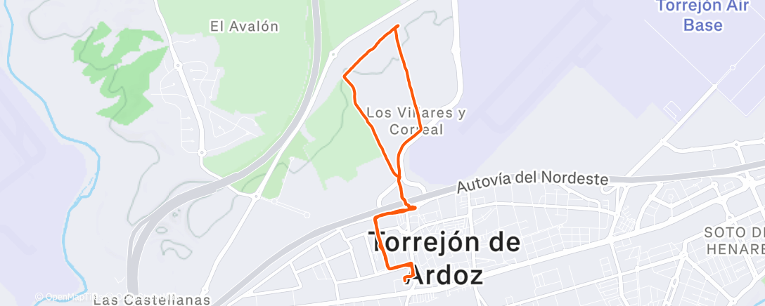 Map of the activity, 👣🏃Trote