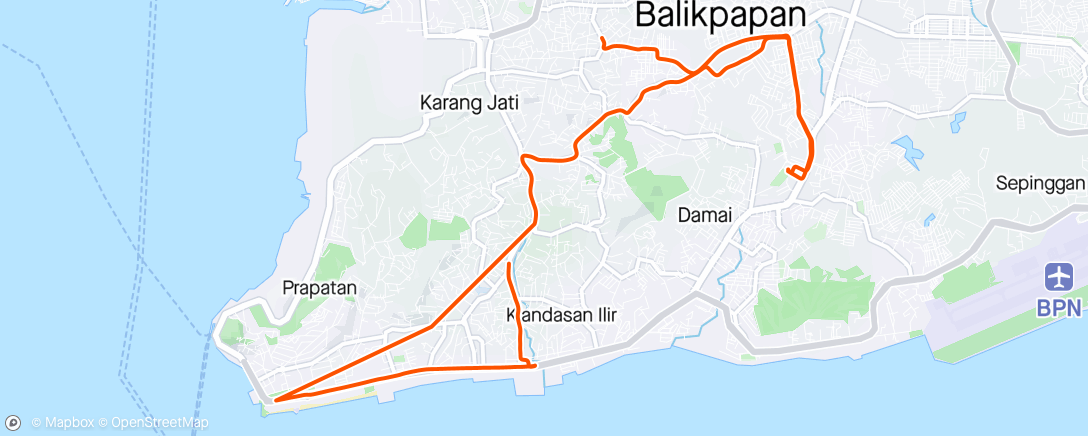 Map of the activity, Halal be halal folbak Ride