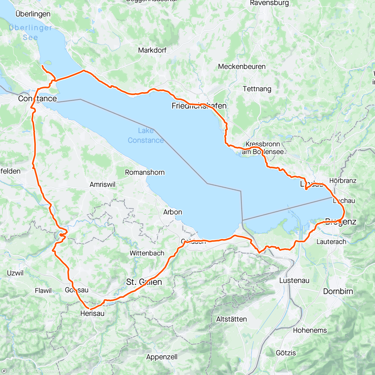Map of the activity, Day 3 -🇨🇭=> 🇩🇪 => 🇦🇹 =>🇨🇭