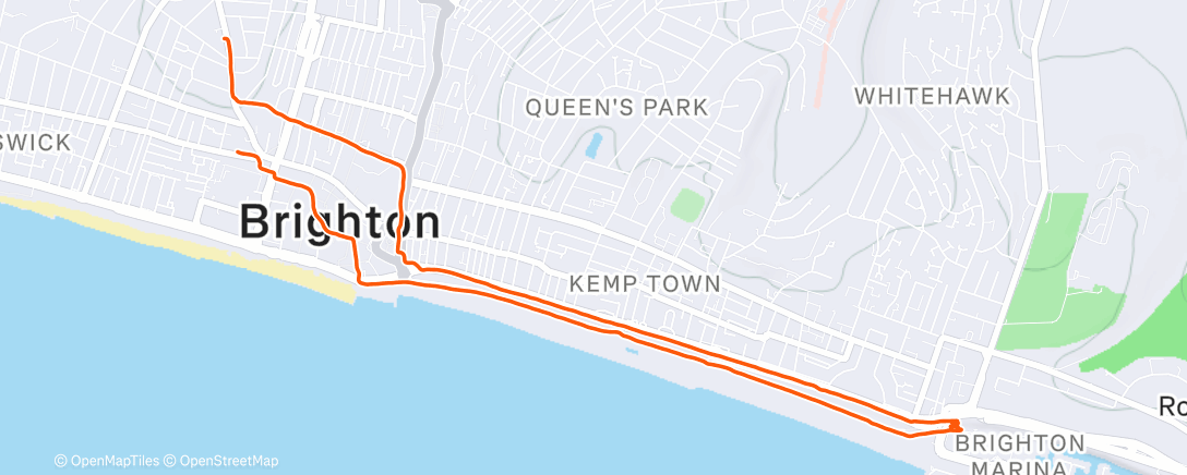 アクティビティ「Morning Run」の地図