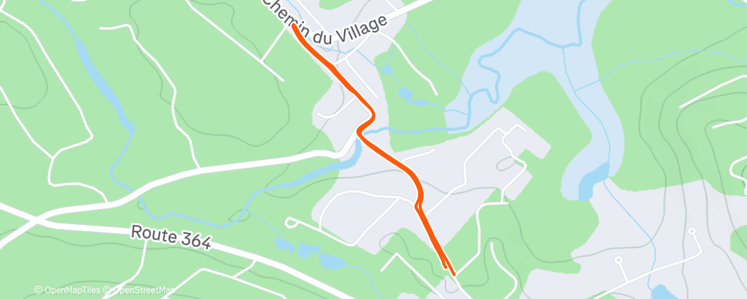 Map of the activity, Avec deux biches au bord du chemin