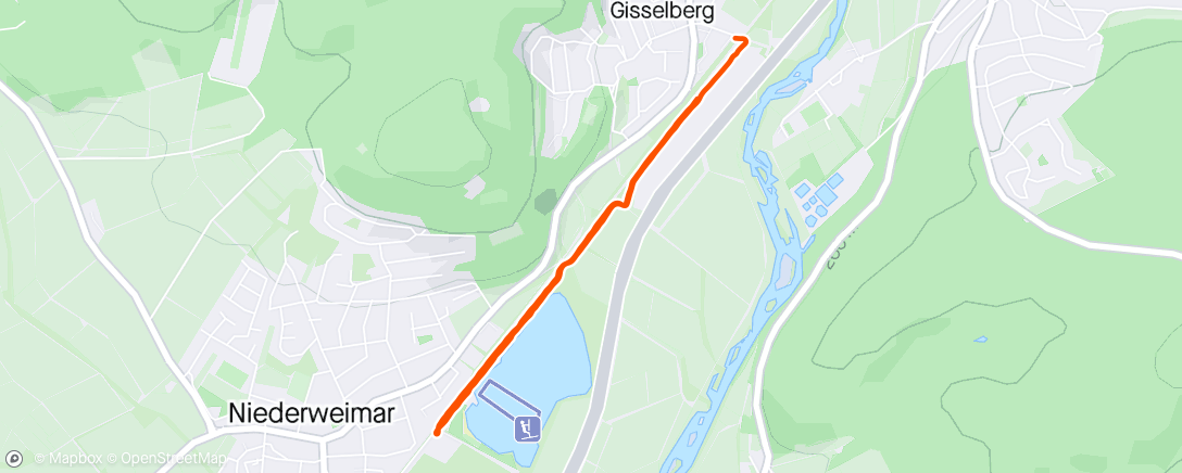 Map of the activity, Spaziergang am Mittag