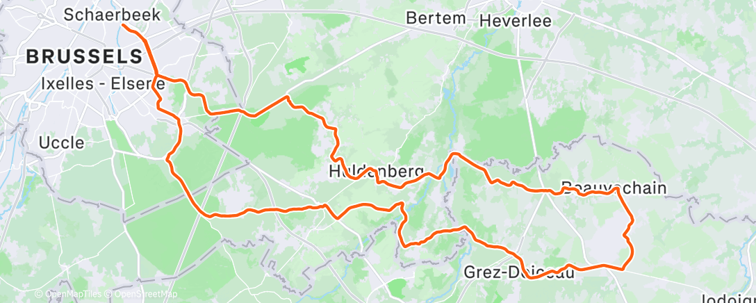 Map of the activity, Sunday sprintday avec les Heurion