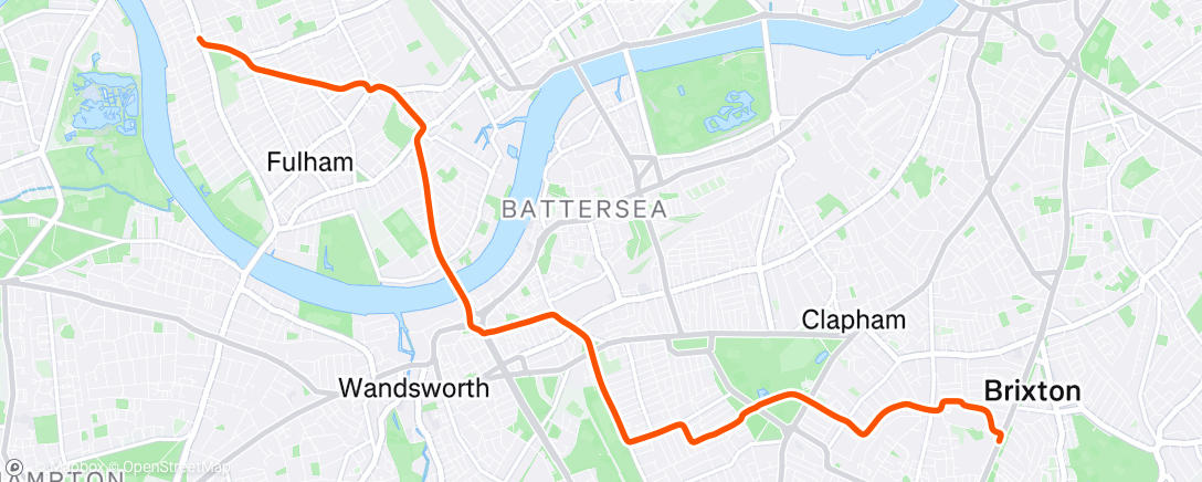 Map of the activity, Morning Ride