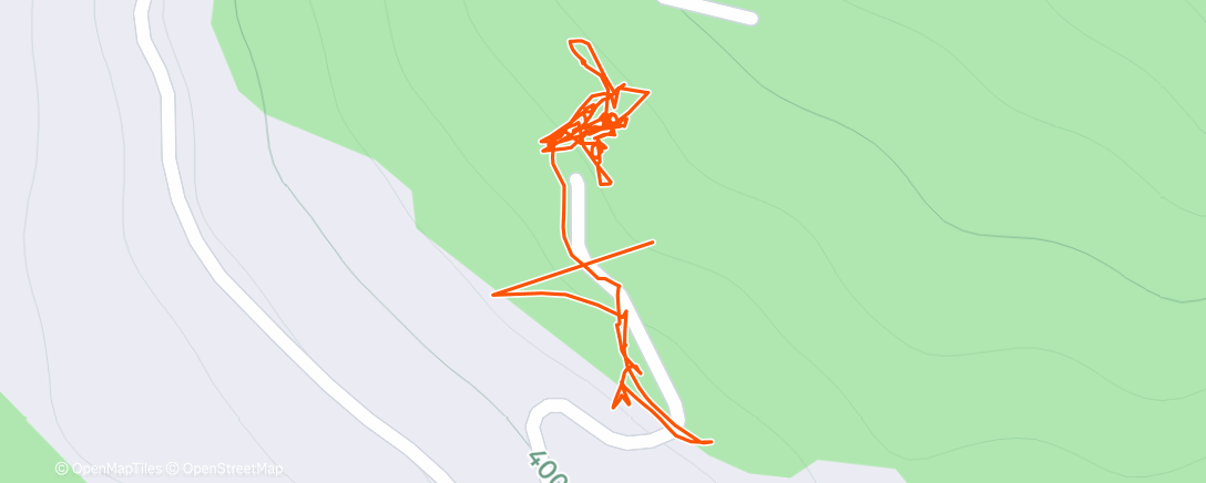 Map of the activity, Afternoon Walk