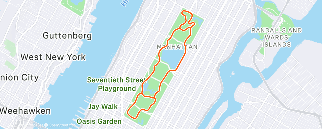 Map of the activity, Zwift - Astoria Line 8 in New York
