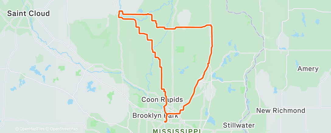 Карта физической активности (Morning Ride)