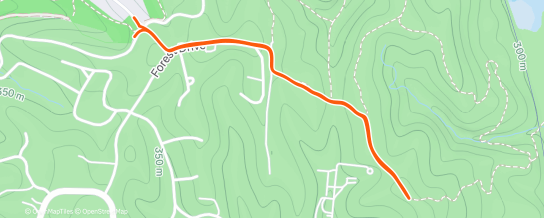 Map of the activity, Morning Walk