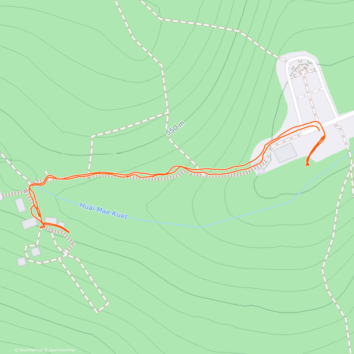 Map of the activity, Lunch Walk